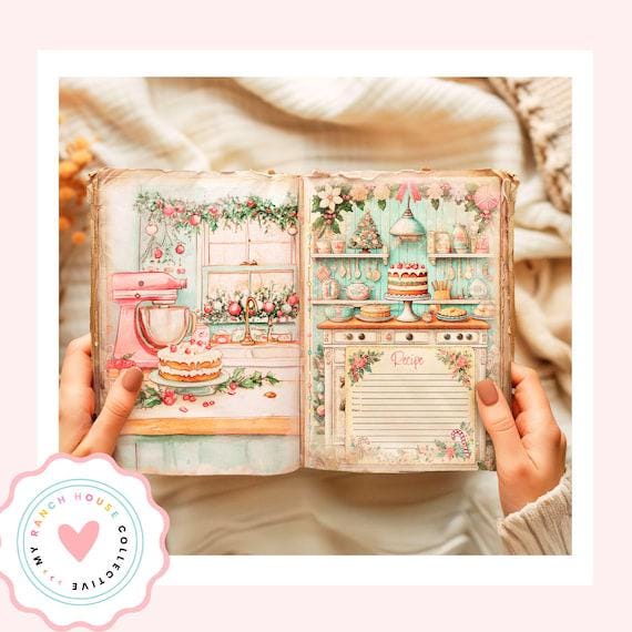 Elevate Your Holiday Baking with Our Christmas Recipes Junk Journal Kit