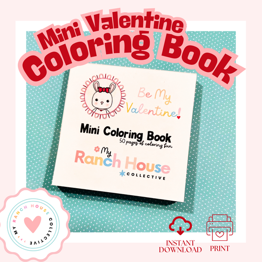 Unwind with Our Valentine's Day Bliss Mini Coloring Book